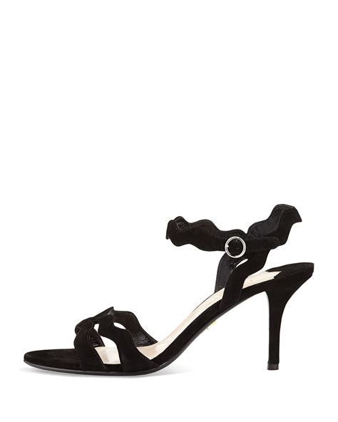 prada wavy sandal|Prada leather sandals.